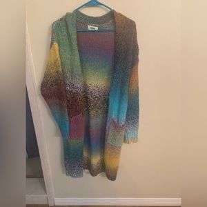 Long colorful sweater